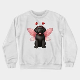 Valentine Fairy Labrador Retriever Dog Crewneck Sweatshirt